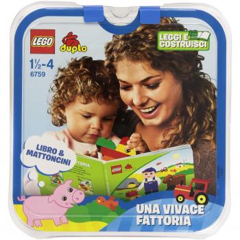 LEGO Duplo Learning Play 6759 Una Vivace Fattoria - Juego de construcción y libro