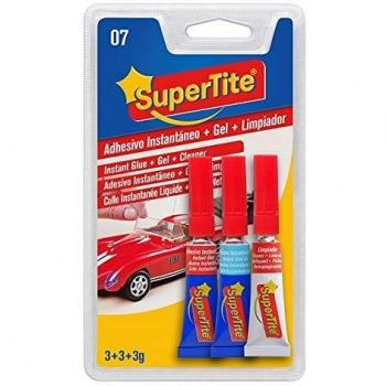 Supertite 2507 - Kit adhesivo instantáneo gel y limpiador