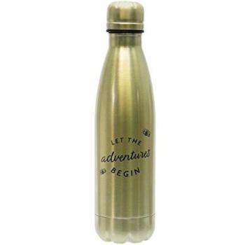 Botella Metálica Unisex Disney Winnie The Pooh, 450 ml, Dorada