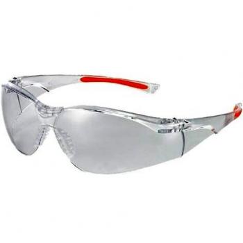 Gafas de protección Univet 513 EN 166, EN 170, con montura naranja y lente clara de policarbonato