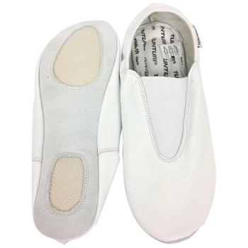 Tunturi Turn Zapatillas Gimnasia Rítmica Suela Blanca Talla 28, Unisex Adulto, White, 1