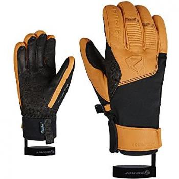 Guantes de Esquí Ziener Ganzenberg AS® AW Unisex Negros/Tan Talla 11