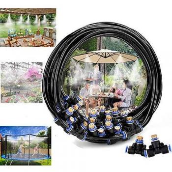 Bearbro Kit Nebulizadores para Terrazas,Sistema de Nebulizacion para Exteriores jardín Pergola, DIY automático riego para Invernaderos, Jardines, Terrazas y Césped