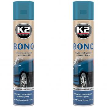 K2 neumaticos de goma de plastico cuidado cabina auto universal 300 ml