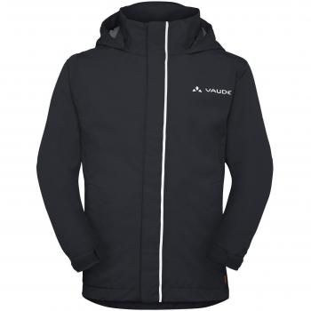 VAUDE Escape Light Jacket II - Chaqueta con capucha para niños, color Negro, talla 122/128