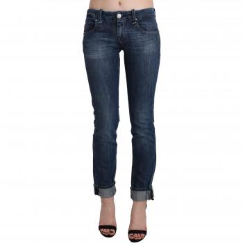 Acht Blue Washed Low Waist Skinny Denim Trouser - W26