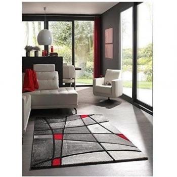 Chic Orange Alfombra Brillance/Modern Rojo 80 x 150 cm