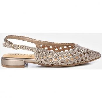 Carmela - Zapatos planos de piel para mujer en color gris