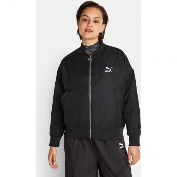 Puma T7 Shiny Bomber Jacket - Women's Black - Size XS