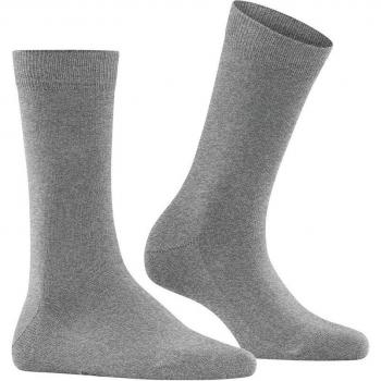 Falke Family Women's Stretch Cotton Socks - Light Grey - Size 35-38