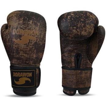 Vintage Dorawon Thai Competition Leather Boxing Gloves