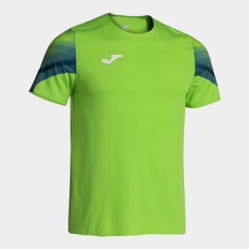 Camiseta de running Joma Elite XI manga corta hombre verde flúor