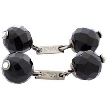 Emporio Armani Gemelos Plata / Negro