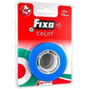 Fixo Color 75088230. Cinta Adhesiva, Color Azul, 19mmx33m, Perfecta para Manualidades