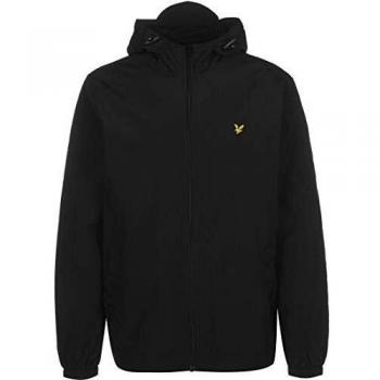 Lyle & Scott Men's Zip Through Hooded Jacket - Jet Black - Size L