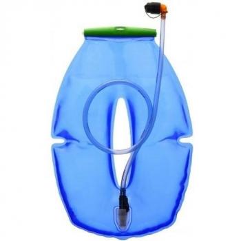 Source WLP - Depósito de running, color azul transparente / verde, talla 3 L
