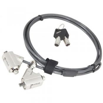 URBAN FACTORY CRS02UF URBAN SECURITY CABLE ANTI THEFT 2 LOCKS - PUSH-TO-LOCK KEYS -