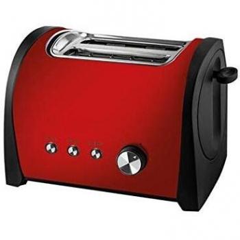 KUKEN Tostador Gold Rojo Metalizado INOX 800w
