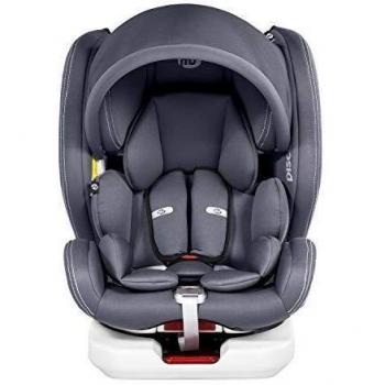 Innovaciones MS Discover Dual Giratoria 862 Silla de Coche Grupo 0/1/2/3, 0/36 Kilos, 62 X 56 X 45 cm, Gris