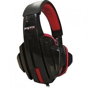 Approx Gaming APPSKULL - Auricular gaming, color rojo y negro