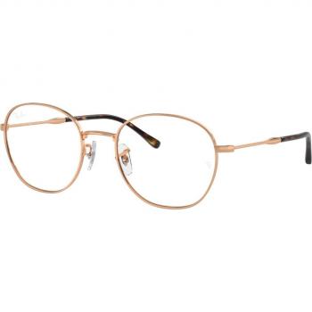 Ray-Ban RX6509 Col. 3094 Unisex Panthos Eyeglasses Gold Size 51 with Blue Light Blocking Option