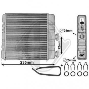 Radiador de calefacción DIEDERICHS DCM1168 - Radiador eléctrico, diseño compacto, potencia de 2000W, termostato ajustable, función de ventilación, protección contra sobrecalentamiento