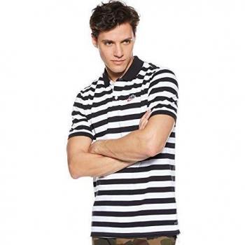 NIKE M NSW He Polo Pq Script, Hombre, Black, S