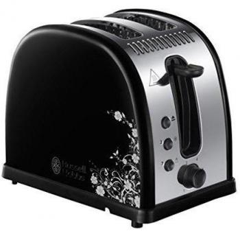 Russell Hobbs 21971-56 Legacy Floral - Tostador, ranuras de gran tamaño, tecnología de tueste rápido, soporte calienta panecillos