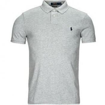 Polo Ralph Lauren Men's Regular Fit Basic Cotton Mesh Polo Shirt in Grey