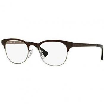 Ray-Ban 0Rx6317, Monturas de Gafas Unisex-Adulto, Gunmetal On Top Brushed Brown, 51