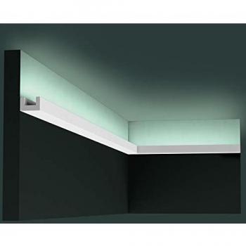 Perfil LED Decorativo Orac CX190 - U-Perfil 200x2.7x2.7 cm, Duropolymer®, para Interior y Zonas Húmedas