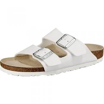 Sandalias Birkenstock Arizona Blancas con Doble Correa y Plantilla Anatómica