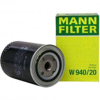 Original MANN-FILTER Filtro de aceite W 940/20 – Para automóviles y vehículos de utilidad