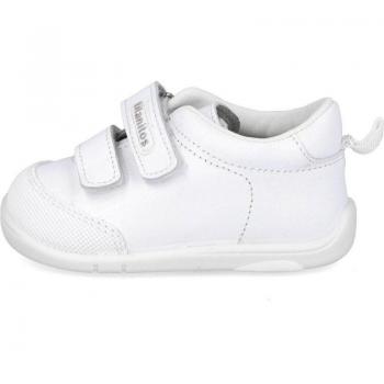 Zapatillas de Deporte Titanitos modelo B500 Orso para niño color blanco, deportivas de piel lavable