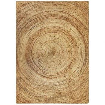 Alfombra artesanal trenzada redonda natural 160x230 SUNNY JUTE