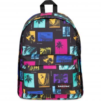 Mochila unisex Eastpak Out of Office 27L en negro, rosa, azul y turquesa
