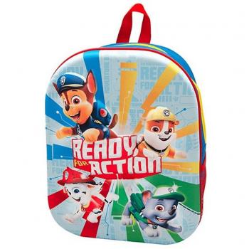 Mochila de Tela Paw Patrol 30x36cm con Diseño 3D