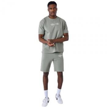 Project X Paris Olive Textured Signature T-Shirt XS Men