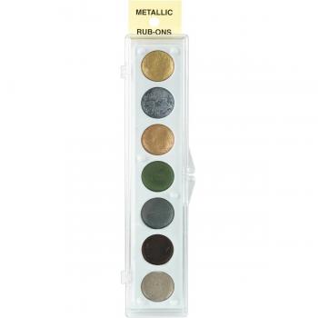 Metallic Rub-On Paint Palette - 7 Colors-Kit #2