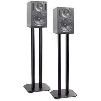 Soporte para Altavoz Duronic SPS1022 de 60 cm de Altura, Universal, Carga Máxima 50 kg, Estabilidad con Arena y Conos Antivibración