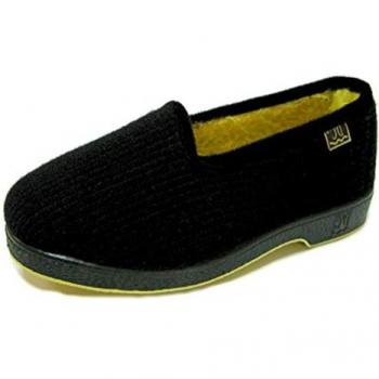 Doctor Cutillas Figueras 468 - Pantuflas Negras Mujer - Máximo Confort - Fabricadas en España