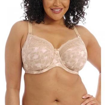 Elomi Morgan Full Cup Underwire Lace Bra in Beige, Size F 85 / 38E / 38DD