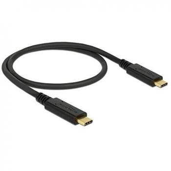 Cable USB 3.1 Gen 2 Tipo C a Tipo C 0,5 m PD 5 A E-Marker Negro