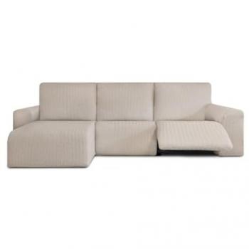 Funda para chaise longue de brazo corto izquierdo Eysa JAZ Beige 120 x 120 x 360 cm