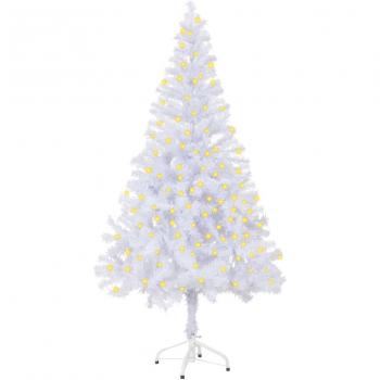Artificial Pre-lit Christmas Tree with Stand 150 cm 380 Branches
