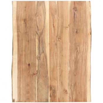Solid Acacia Wood Table Top 80x(50-60)x3.8 cm