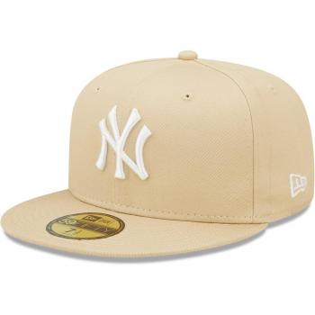 Gorra New York Yankees League Essential 59FIFTY Fitted New Era, unisex, color beige, talla 7 1/2, material algodón