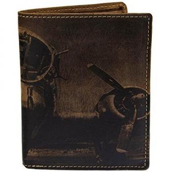 Greenburry Vintage Aeroplane Monedero piel 9,5 cm