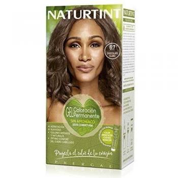 NATURTINT Biobased, Coloración sin amoniaco, 6.7 Chocolate Claro, 100% cobertura de canas, Ingredientes vegetales, Color natural y duradero, 170 ml