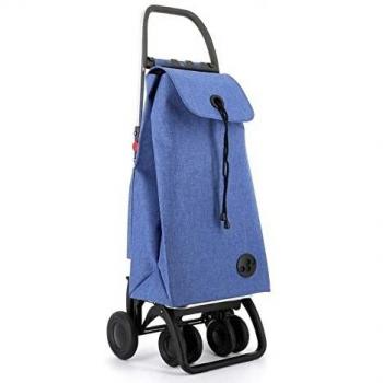 Carro Rolser I-MAX Tweed 4 Ruedas 2 Giratorias Plegable - Azul